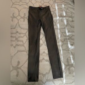 Spanx faux leather leggings.